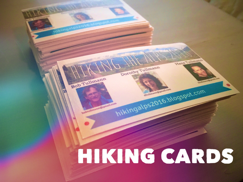 Hiking Cards Ready to Go
