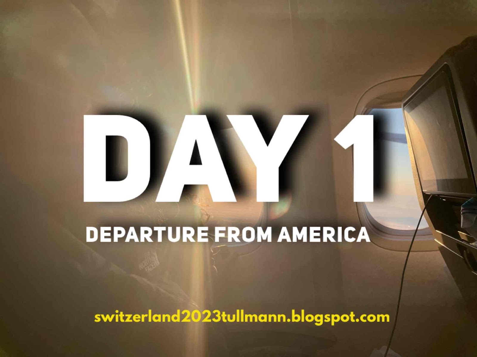 Day 1: Departure from America